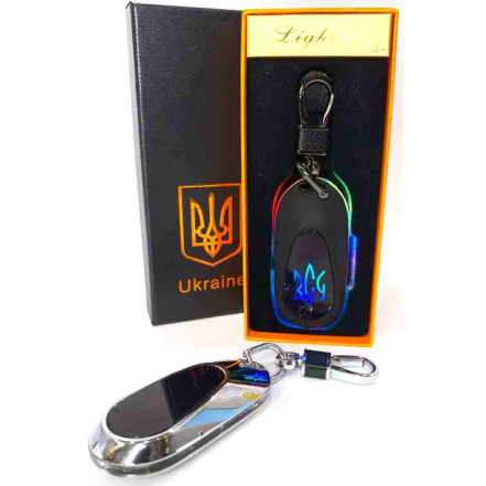 USB запальничка-брелок Україна ЗСУ HL-475 Silver USB запальничка-брелок Україна ЗСУ HL-475 Silver