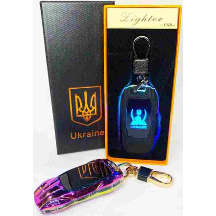 USB зажигалка-брелок Украина HL-470 Rainbow USB зажигалка-брелок Украина HL-470 Rainbow