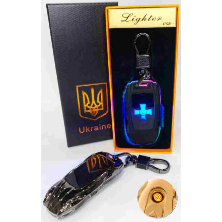 USB запальничка-брелок Україна HL-469 Black USB запальничка-брелок Україна HL-469 Black