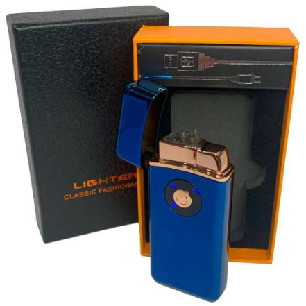 Электроимпульсная USB + зажигалка газовая в подарочной упаковке HL-421 Blue-ice Электроимпульсная USB + зажигалка газовая в подарочной упаковке HL-421 Blue-ice