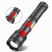 Фонарь PLD-P815 WHITE LASER LED PM10-TG+COB (white+red), 1х18650/3xAAA, power bank, индикация заряда, ЗУ Type-C, zoom, Box
