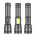 Фонарь PLD-P815 WHITE LASER LED PM10-TG+COB (white+red), 1х18650/3xAAA, power bank, индикация заряда, ЗУ Type-C, zoom, Box