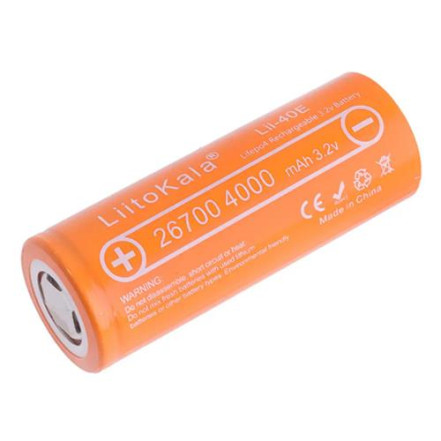 Акумулятор LiitoKala 26700 Lii-40E 4000mAh Акумулятор LiitoKala 26700 Lii-40E 4000mAh