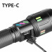 Фонарь NIGHT VISION FLUORESCENCE X83 WHITE LASER LED PM30-TG, 1х26650, power bank, индикация заряда, ЗУ Type-C, zoom, Box