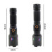 Фонарь NIGHT VISION FLUORESCENCE X83 WHITE LASER LED PM30-TG, 1х26650, power bank, индикация заряда, ЗУ Type-C, zoom, Box