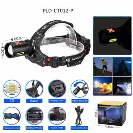 Ліхтар налобний NIGHT VISION FLUORESCENCE CT012-P-TG Ліхтар налобний NIGHT VISION FLUORESCENCE CT012-P-TG