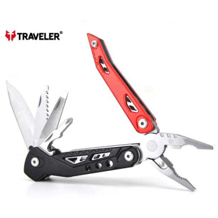 Ніж багатофункціональний Traveler MQ-034 Red Ніж багатофункціональний Traveler MQ-034 Red