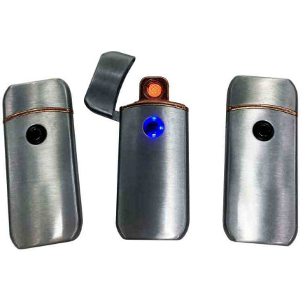 USB запальничка кишенькова HL-480 Silver USB запальничка кишенькова HL-480 Silver