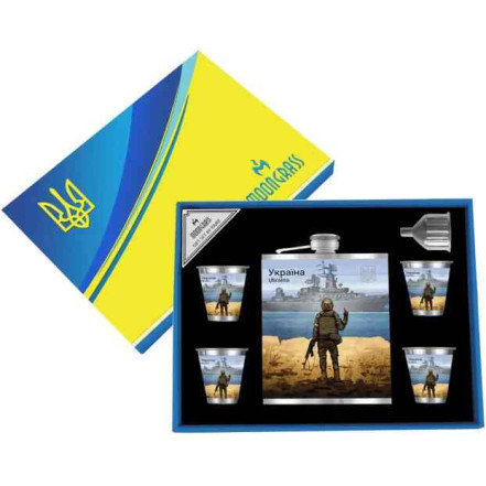 Подарунковий набір Moongrass 5в1 «Російський військовий корабель, йди на х*й!» WKL-203 Подарунковий набір Moongrass 5в1 «Російський військовий корабель, йди на х*й!» WKL-203