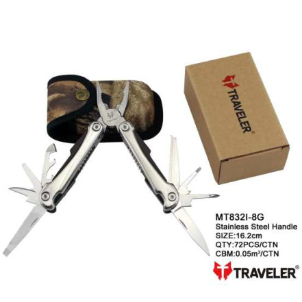 Мультитул Traveler MT-832-1 Black з чохлом
