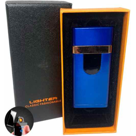 USB запальничка в подарунковій коробці Lighter HL-511 Blue