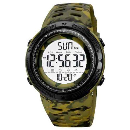Годинник наручний 2070CMGNWT SKMEI, ARMY GREEN CAMO-WHITE Годинник наручний 2070CMGNWT SKMEI, ARMY GREEN CAMO-WHITE