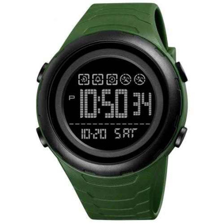 Годинник наручний 1674AGBK SKMEI, ARMY GREEN-BLACK Годинник наручний 1674AGBK SKMEI, ARMY GREEN-BLACK