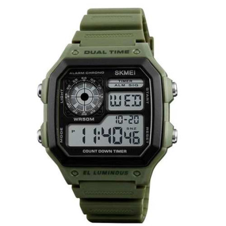 Годинник наручний 1299AG SKMEI ARMY GREEN