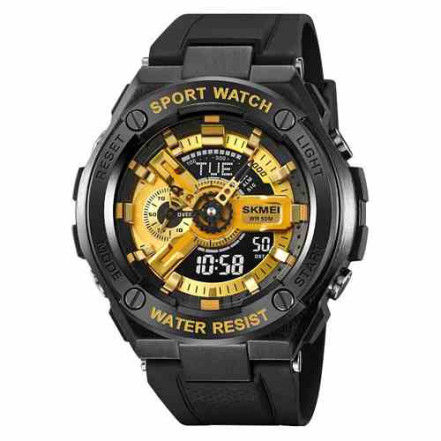 Годинник наручний SKMEI 2101BKGD BLACK-GOLD Годинник наручний SKMEI 2101BKGD BLACK-GOLD