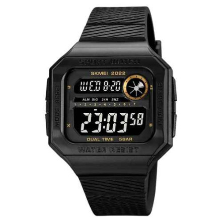 Годинник наручний SKMEI 2022GDBK GOLD-BLACK Годинник наручний SKMEI 2022GDBK GOLD-BLACK