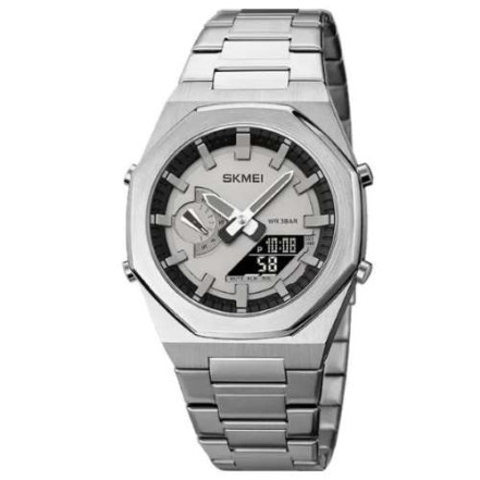 Годинник наручний SKMEI 1816SIBK SILVER BLACK