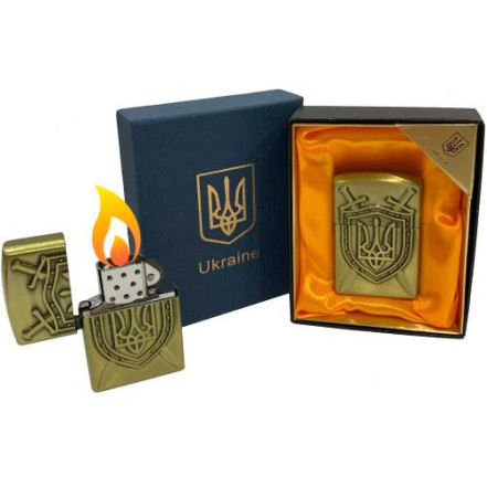 Запальничка подарункова Україна HL-4550-8 Bronze