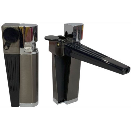 Трубка-запальничка 2-в-1 HL-561-2 Gun Metal Трубка-запальничка 2-в-1 HL-561-2 Gun Metal