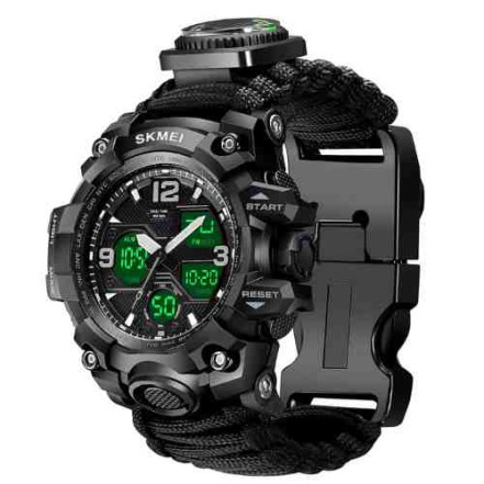 Годинник наручний SKMEI PARACORD 1155BKBK BLACK Годинник наручний SKMEI PARACORD 1155BKBK BLACK
