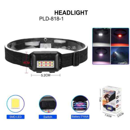 Ліхтар налобний PLD-818-1-8SMD Ліхтар налобний PLD-818-1-8SMD