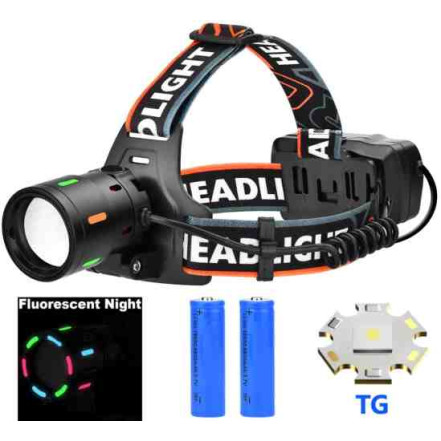 Ліхтар налобний NIGHT VISION FLUORESCENCE BL-T207-TG Ліхтар налобний NIGHT VISION FLUORESCENCE BL-T207-TG