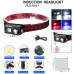 Ліхтар налобний 6541-3030+SMD (WHITE+RED+BLUE), Motion Sensor, Li-Ion акумулятор, ЗУ Type-C, кліпса, магніт Ліхтар налобний 6541-3030+SMD (WHITE+RED+BLUE), Motion Sensor, Li-Ion акумулятор, ЗУ Type-C, кліпса, магніт