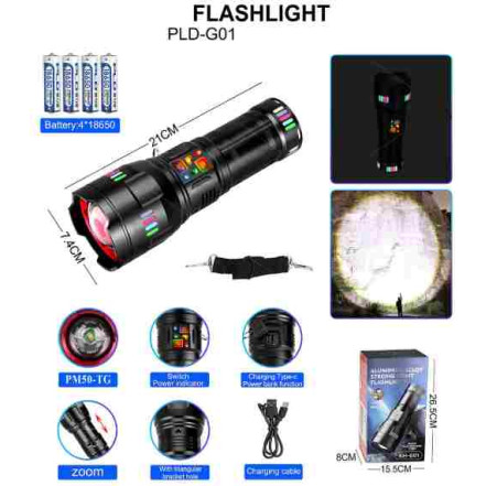 Ліхтар NIGHT VISION FLUORESCENCE KEZU WHITE LASER LED G01-PM60-TG Ліхтар NIGHT VISION FLUORESCENCE KEZU WHITE LASER LED G01-PM60-TG