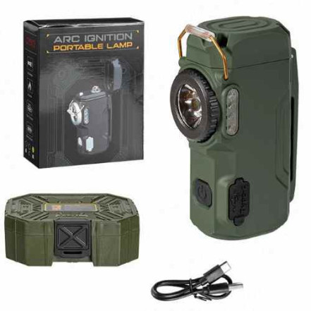 USB запальничка з ліхтариком D50-SMD green USB запальничка з ліхтариком D50-SMD green