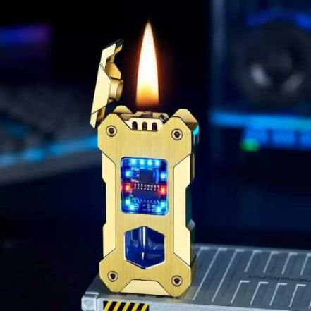 Бензинова гравітаційна запальничка Gravity Flame HL-607 Gold