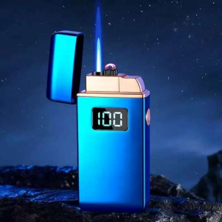 Электроимпульсная USB+ газовая зажигалка в подарочной упаковке HL-610 Blue Электроимпульсная USB+ газовая зажигалка в подарочной упаковке HL-610 Blue