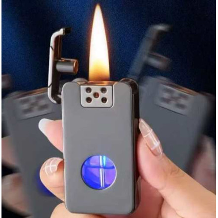 Бензинова гравітаційна запальничка Gravity Flame HL-635 Gray