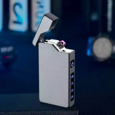 Электроимпульсная USB зажигалка HL-645 Gray (двойная дуга) Электроимпульсная USB зажигалка HL-645 Gray (двойная дуга)