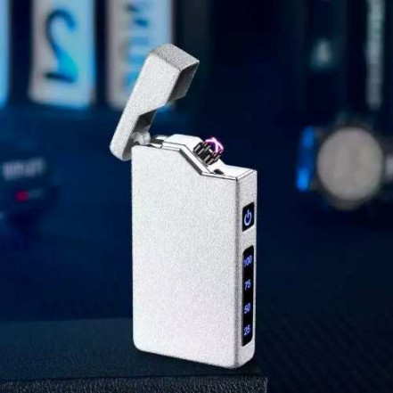 Электроимпульсная USB зажигалка HL-645 Silver (двойная дуга) Электроимпульсная USB зажигалка HL-645 Silver (двойная дуга)