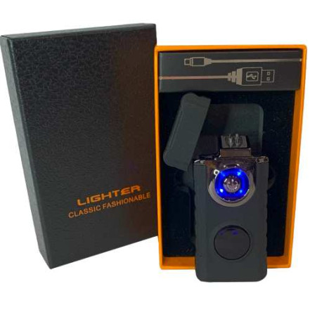 Дугова електроімпульсна запальничка USB HL-648 Black matte