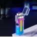 Електроімпульсна USB запальничка з ліхтариком HL-649 Pink blue Електроімпульсна USB запальничка з ліхтариком HL-649 Pink blue