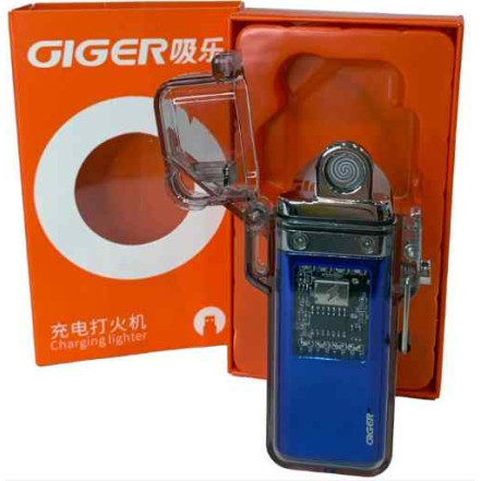 USB запальничка єлектронна "GIGER" HL-650 Blue USB запальничка єлектронна "GIGER" HL-650 Blue