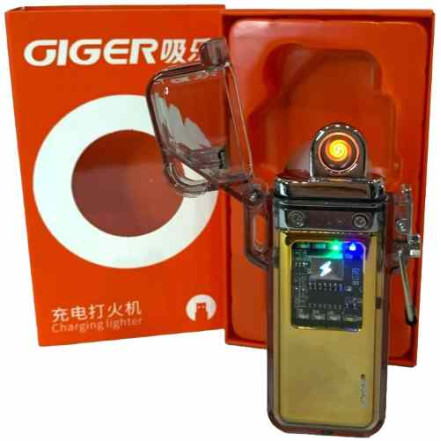 USB запальничка єлектронна "GIGER" HL-650 Gold USB запальничка єлектронна "GIGER" HL-650 Gold