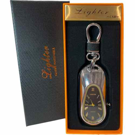 USB запальничка з годинником HL-653 Silver USB запальничка з годинником HL-653 Silver