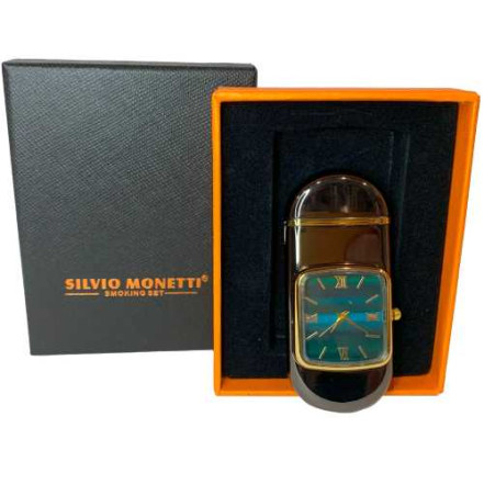 Газова запальничка з годинником Silvio Monetti HL-615 Black Газова запальничка з годинником Silvio Monetti HL-615 Black