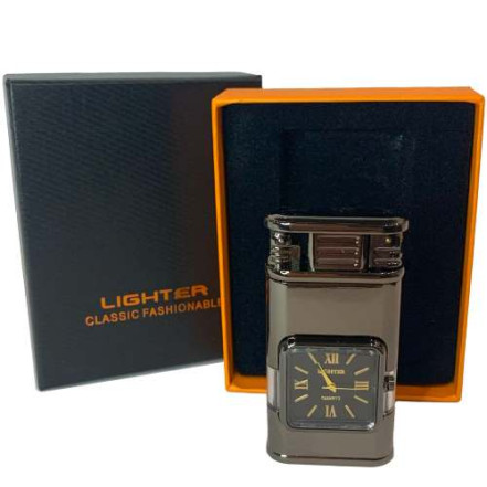 Запальничка з годинником HL-617 Black Запальничка з годинником HL-617 Black