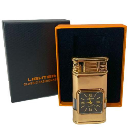 Запальничка з годинником HL-617 Gold Запальничка з годинником HL-617 Gold
