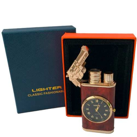 Запальничка з годинником HL-619 Brown Запальничка з годинником HL-619 Brown