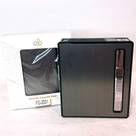 Портсигар із запальничкою Dinghao HL-536 Black