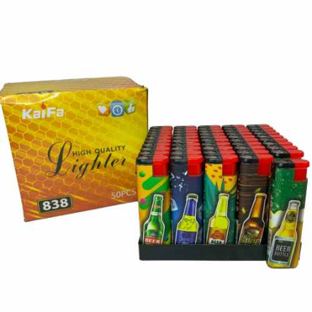 Турбо зажигалка пластиковая "Bottle of beer" 838 J-4 Турбо зажигалка пластиковая "Bottle of beer" 838 J-4