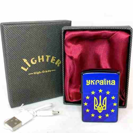 USB-зажигалка в подарочной коробке "Украина ЕС" HL-479-1