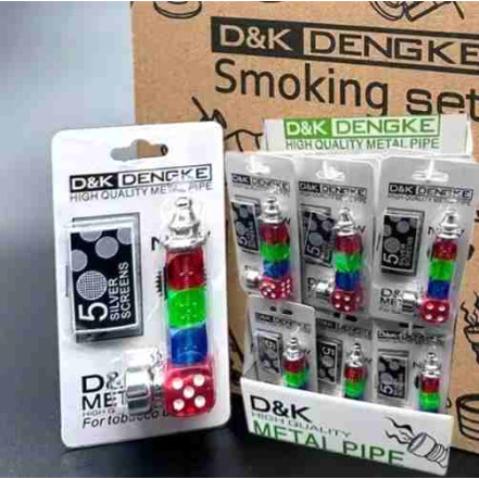 Трубка курильна D&K DK-8376 (8 см, з сітками) Трубка курильна D&K DK-8376 (8 см, з сітками)