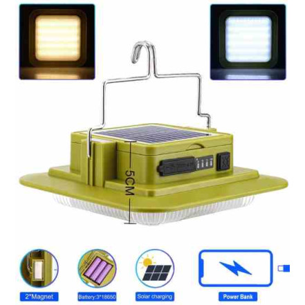 Ліхтар кемпінг 229L-SMD (white+yellow)