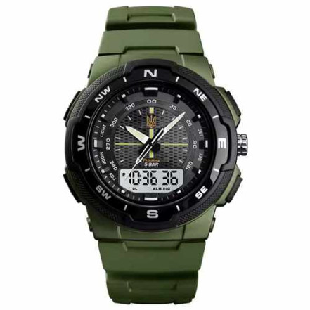 Наручний годинник 1454 AG SKMEI Ukraine (Army Green)