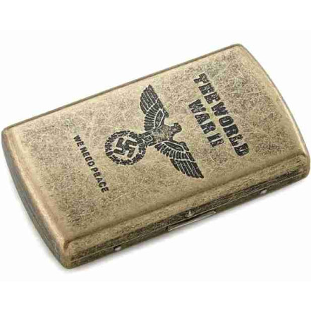 Портсигар антикварный World War II Hakenkreuz HL-755 Портсигар антикварный World War II Hakenkreuz HL-755